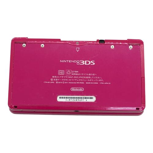 Nintendo (ニンテンドー) Nintendo 3DS CTR-001　グロスピンク 本体ステッカー有