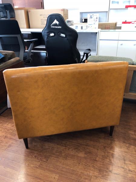 Bカンパニー　2人掛けソファ　ブラウン B-COMPANY (ビーカンパニー) 2人掛けソファー ライトブラウン×ブラウン