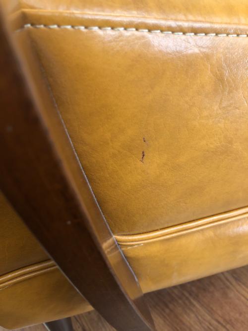 B-COMPANY (ビーカンパニー) 2人掛けソファー ライトブラウン×ブラウン 合皮 クールベ