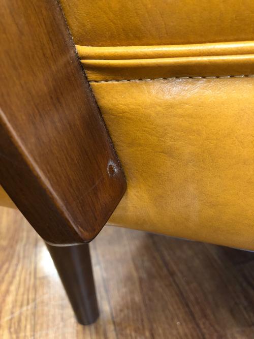 B-COMPANY (ビーカンパニー) 2人掛けソファー ライトブラウン×ブラウン 合皮 クールベ