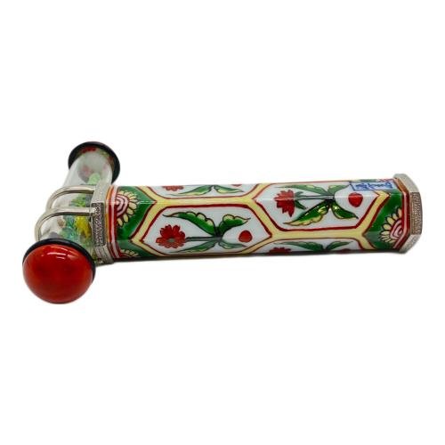 源右衛門窯 (ゲンエモンガマ) 有田焼万華鏡 赤絵ミナイ手草花紋(6角ドライ) 箱付