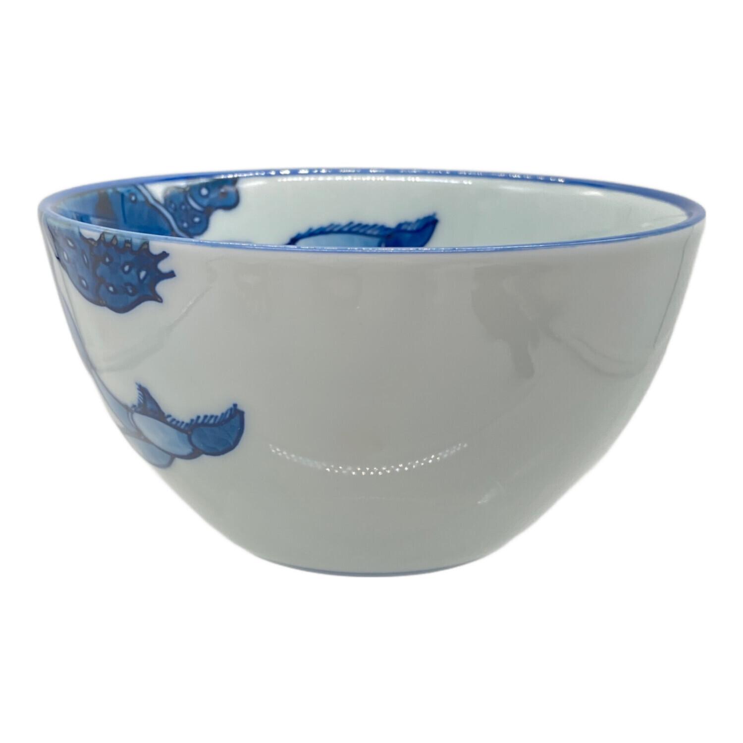 源右衛門窯 (ゲンエモンガマ) スープカップ 染付蟹絵 青｜トレファクONLINE