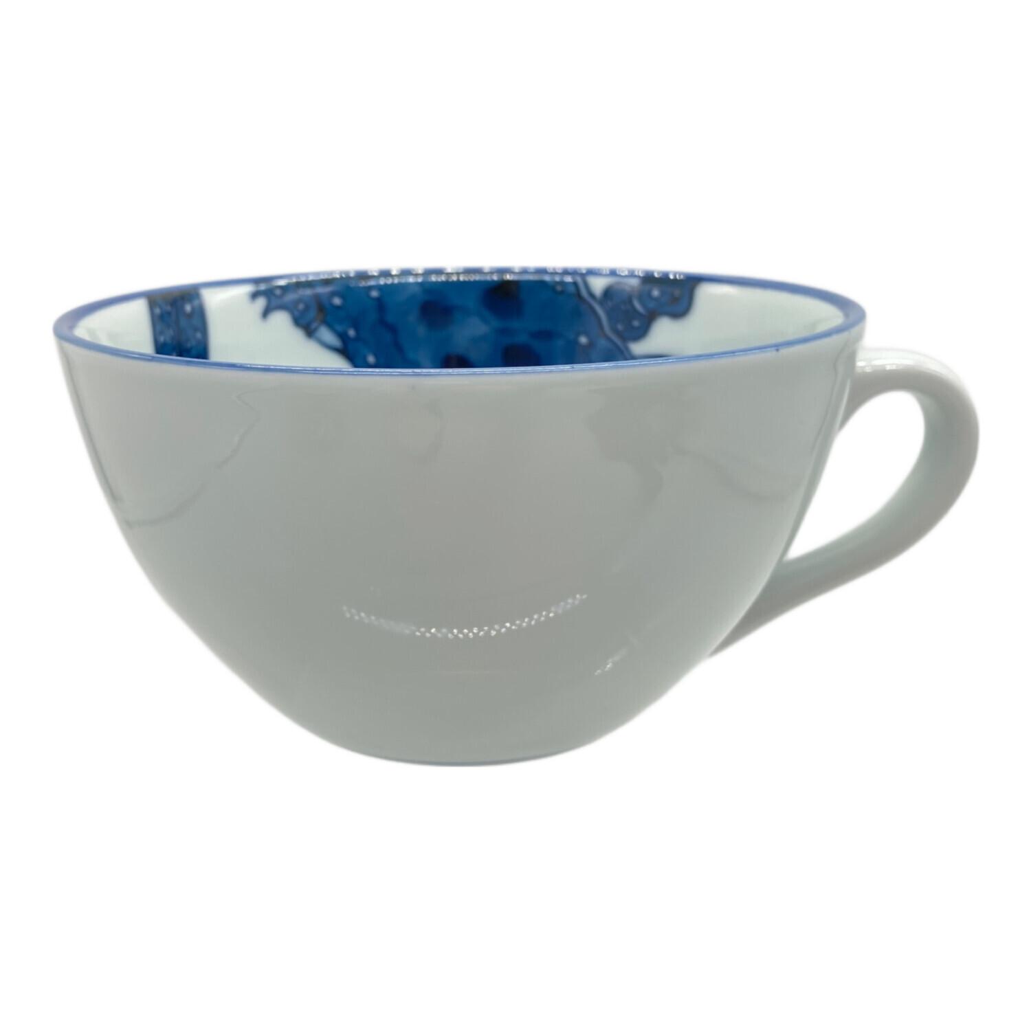 源右衛門窯 (ゲンエモンガマ) スープカップ 染付蟹絵 青｜トレファクONLINE