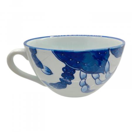 源右衛門窯 (ゲンエモンガマ) スープカップ 染付蟹絵 青｜トレファクONLINE