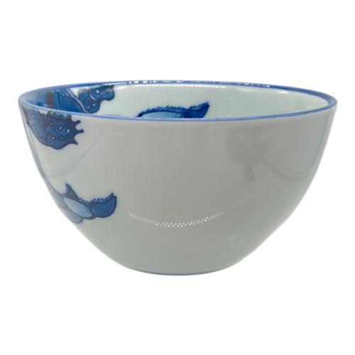 源右衛門窯 (ゲンエモンガマ) スープカップ 染付蟹絵 青