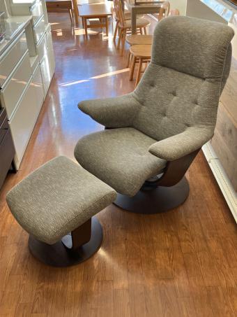 karimoku (カリモク) リクライニングチェアー RU7200 267 グレー×ブラウン THE FIRST