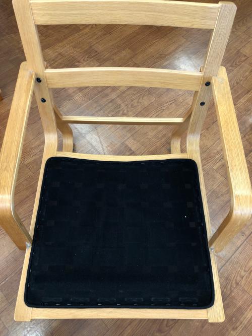 無印良品 (ムジルシリョウヒン) ダイニングチェアー ホワイト×ナチュラル リビングでもダイニングでもつかえるシリーズ