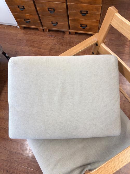 無印良品 (ムジルシリョウヒン) ダイニングチェアー ホワイト×ナチュラル リビングでもダイニングでもつかえるシリーズ