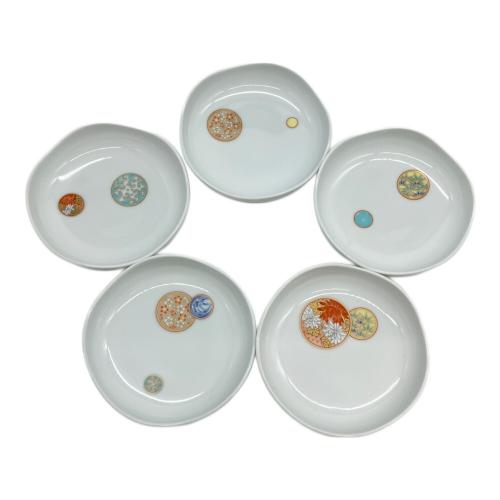 深川製磁 (フカガワセイジ) 銘々皿 寿赤絵