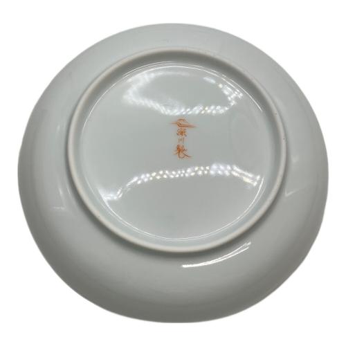 深川製磁 (フカガワセイジ) 銘々皿 寿赤絵