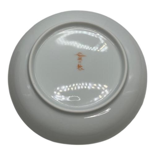 深川製磁 (フカガワセイジ) 銘々皿 寿赤絵