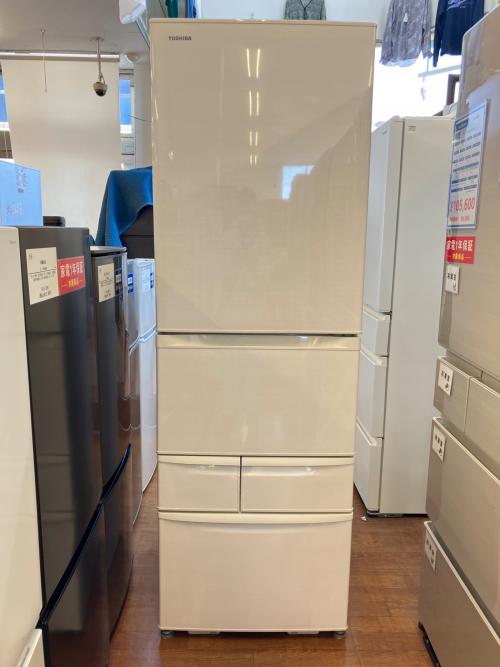 TOSHIBA (トウシバ) 5ドア冷蔵庫 GR-U41GK 2023年製 表面キズ,アルミトレー欠品 411L