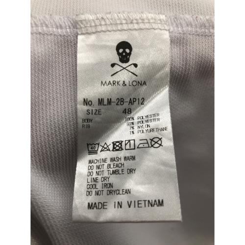 MARK&LONA (マークアンドロナ) ゴルフウェア(トップス) MLM-2B-AP12 メンズ SIZE 48 ホワイト