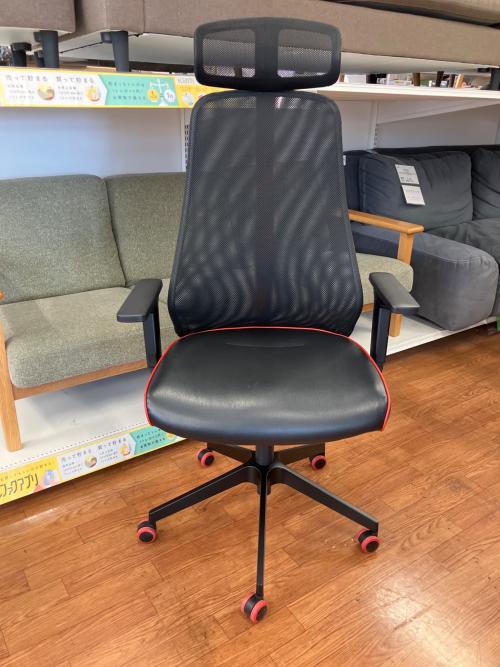 IKEA (イケア) ゲーミングチェア ブラック×レッド MATCHSPEL