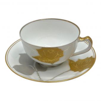 大倉陶園 (オオクラトウエン) カップ&ソーサー 金蝕バラ