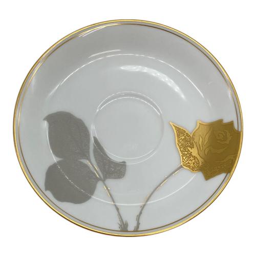 大倉陶園 (オオクラトウエン) カップ&ソーサー 金蝕バラ