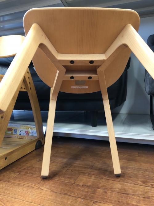 MARUNI (マルニ) ラウンディッシュチェア 307 ライトグレー×ナチュラル