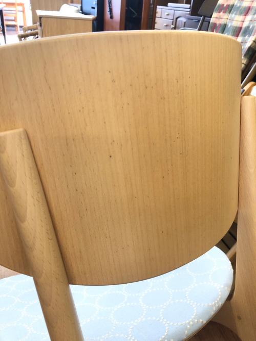 MARUNI (マルニ) ラウンディッシュチェア 307 ライトグレー×ナチュラル