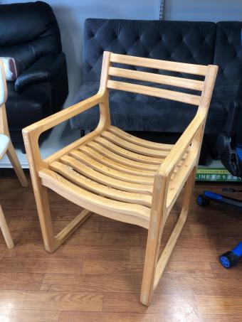 WISEWISE ループアームチェア 307 ナチュラル KURIKOMA