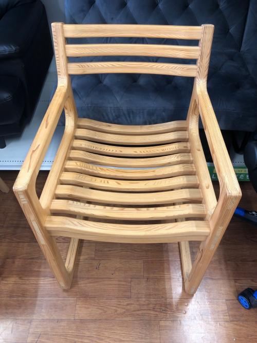 WISEWISE ループアームチェア 307 ナチュラル KURIKOMA