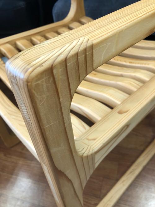 WISEWISE ループアームチェア 307 ナチュラル KURIKOMA