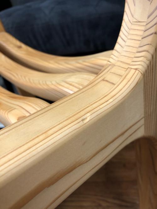 WISEWISE ループアームチェア 307 ナチュラル KURIKOMA