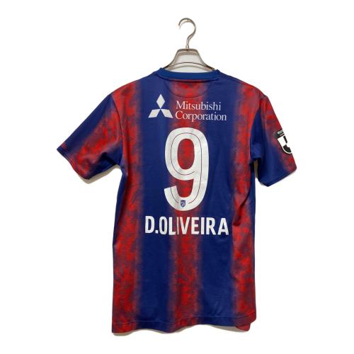 FC東京 (エフシートウキョウ) 1stモデルオーセンティックユニフォーム ゲームシャツ AMT45230 2024シーズン ディエゴ・オリヴェイラ 9 メンズ SIZE L レッド×ブルー