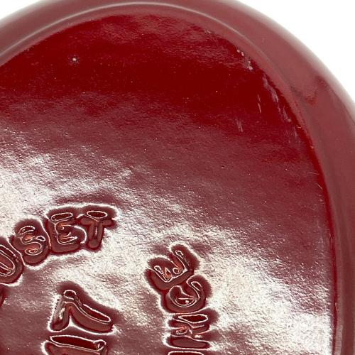 LE CREUSET (ルクルーゼ) 楕円両手鍋 17cm レッド シグニチャー・ココット・オーバル