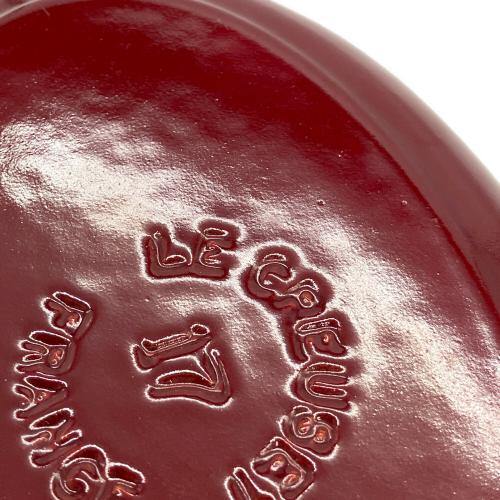 LE CREUSET (ルクルーゼ) 楕円両手鍋 17cm レッド シグニチャー・ココット・オーバル