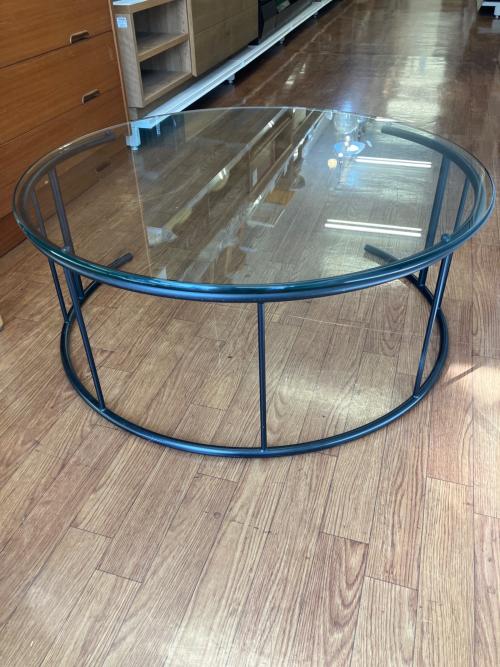 HUKLA (フクラ) リビングテーブル TMRB-L/GC900 Φ900×H380 ブラック TMRB