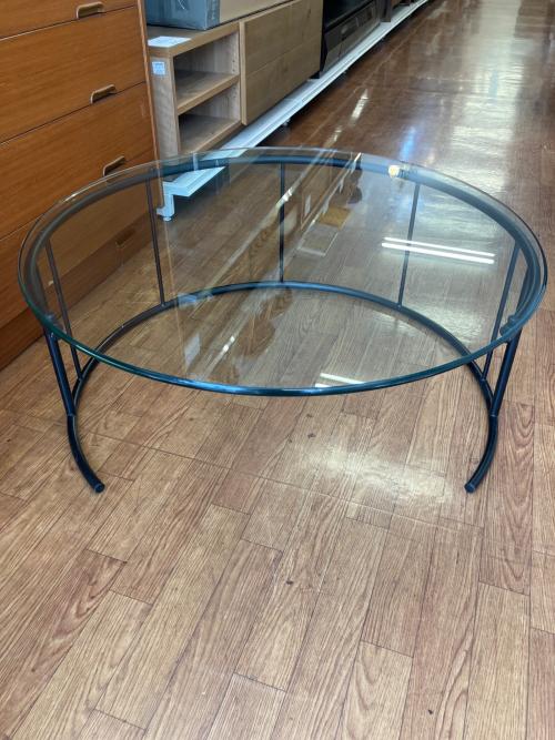 HUKLA (フクラ) リビングテーブル TMRB-L/GC900 Φ900×H380 ブラック TMRB