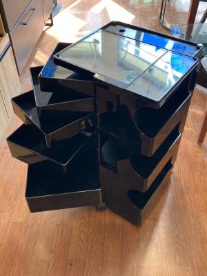 ボビーワゴン ブラック　ジョエ・コロンボ	3段5トレイ