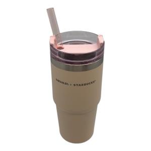 STANLEY（スタンレー）× STARBUCKS COFFEE（スターバックスコーヒー）3Wayステンレスステンレスタンブラー 473ml ベージュ×ピンク 2024 さくら限定