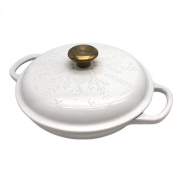 LE CREUSET 両手鍋 30cm ホワイト LE CREUSET (ルクルーゼ) 両手鍋 30㎝ ホワイト ビュッフェ
