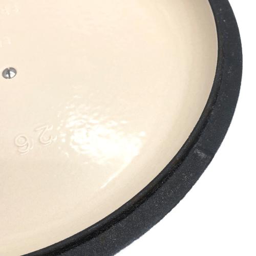 LE CREUSET (ルクルーゼ) 両手鍋 ホワイト シグニチャー ビュッフェ・キャセロール スノーフレーク