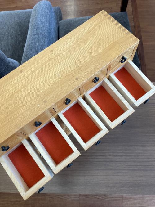 薬箪笥 ひめひきだし ６段５列 ナチュラル てらうちさだお