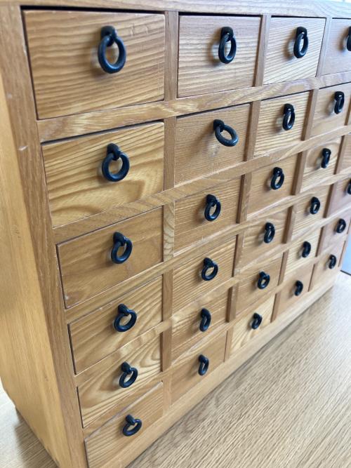 薬箪笥 ひめひきだし ６段５列 ナチュラル てらうちさだお