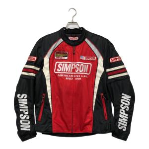 SIMPSON (シンプソン) メッシュジャケット SJ-5117 メンズ SIZE 3L レッド×ブラック