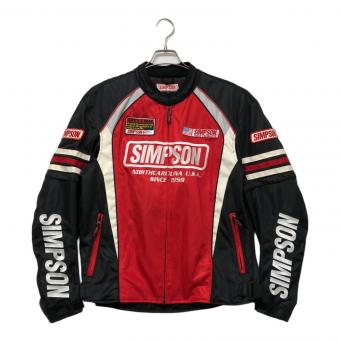 SIMPSON (シンプソン) メッシュジャケット SJ-5117 メンズ SIZE 3L レッド×ブラック