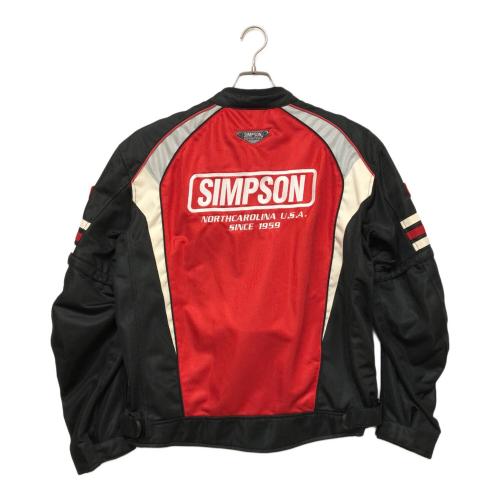 SIMPSON (シンプソン) メッシュジャケット SJ-5117 メンズ SIZE 3L レッド×ブラック