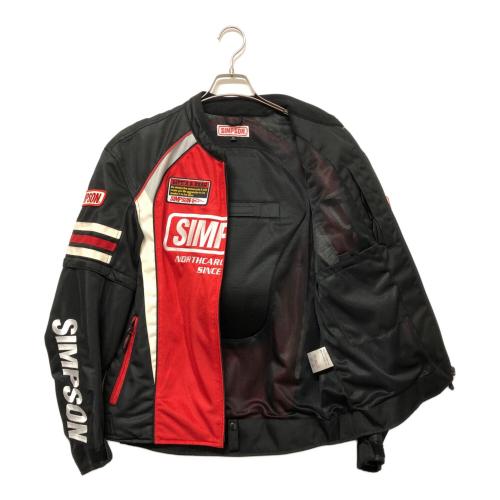 SIMPSON (シンプソン) メッシュジャケット SJ-5117 メンズ SIZE 3L レッド×ブラック