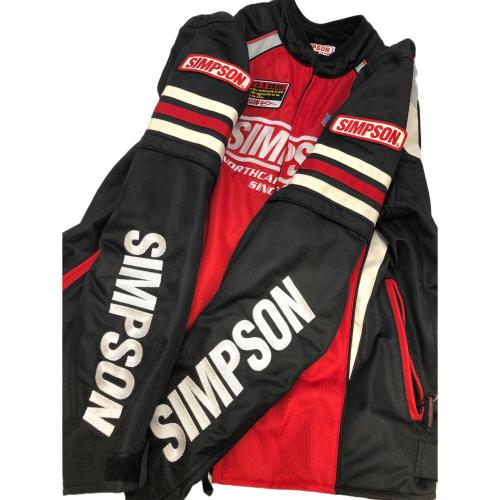 SIMPSON (シンプソン) メッシュジャケット SJ-5117 メンズ SIZE 3L レッド×ブラック
