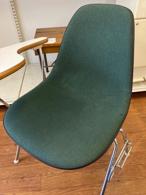 Herman Miller (ハーマンミラー) チェア スクールベースサイドシェルチェア  ブラック×ナチュラル グリーン×ホワイト