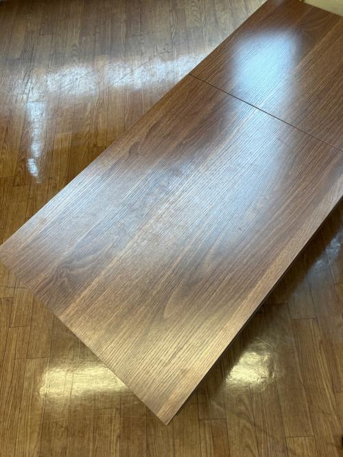 リフティングテーブル  ブラウン　引き出し付