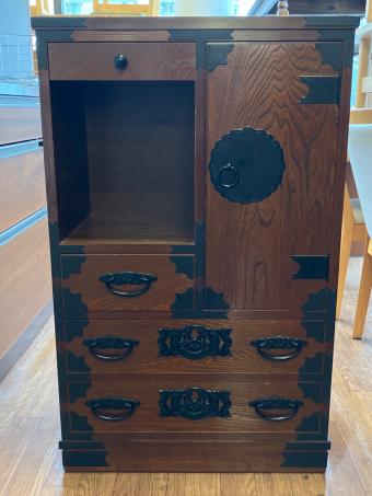 CAPIC（キャピック）時代箪笥 　和箪笥　ブラウン　1枚扉 引き出し付き