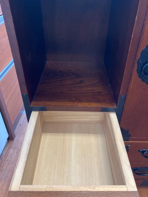 CAPIC（キャピック）時代箪笥 　和箪笥　ブラウン　1枚扉 引き出し付き