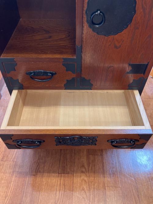 CAPIC（キャピック）時代箪笥 　和箪笥　ブラウン　1枚扉 引き出し付き