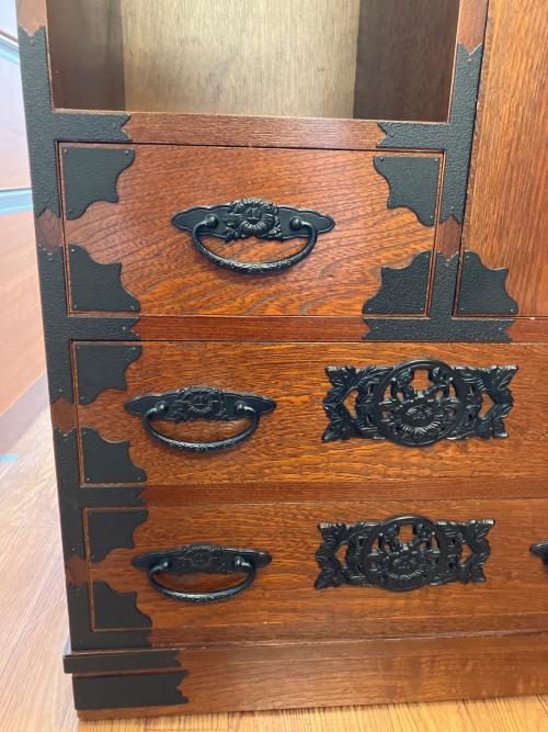 CAPIC（キャピック）時代箪笥 　和箪笥　ブラウン　1枚扉 引き出し付き