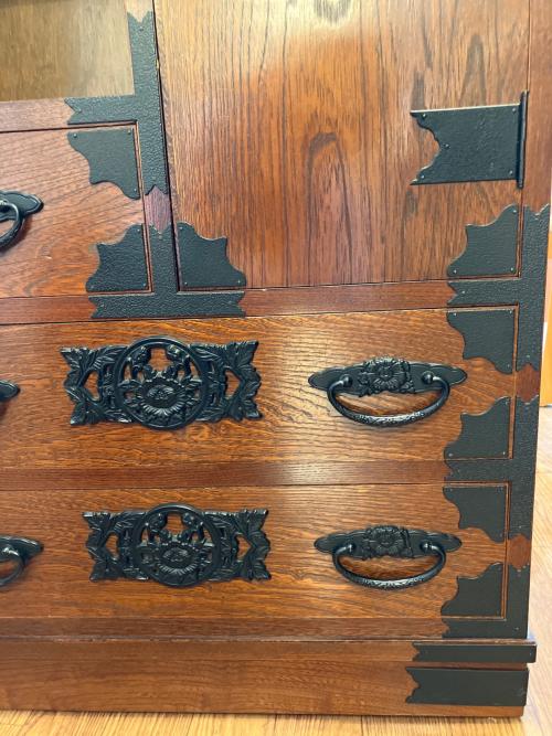 CAPIC（キャピック）時代箪笥 　和箪笥　ブラウン　1枚扉 引き出し付き