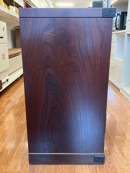 民芸箪笥　和箪笥　サイドボード ブラウン　3枚扉 引き出し付き